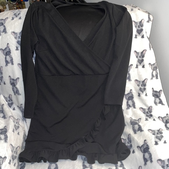 Long Sleeve Ruffle Wrap Dress | Poshmark